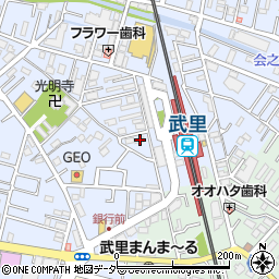 埼玉県春日部市大場1112周辺の地図