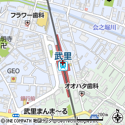 埼玉県春日部市周辺の地図