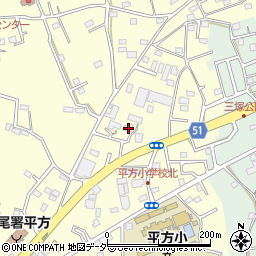 埼玉県上尾市平方1655周辺の地図