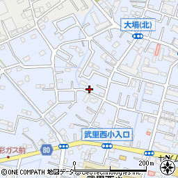 埼玉県春日部市大場1431周辺の地図