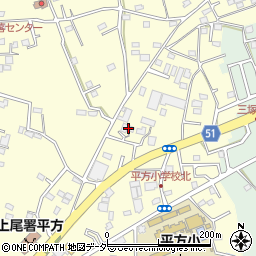 埼玉県上尾市平方1654周辺の地図