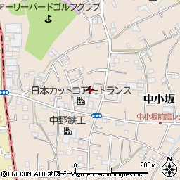 埼玉県坂戸市中小坂956-8周辺の地図