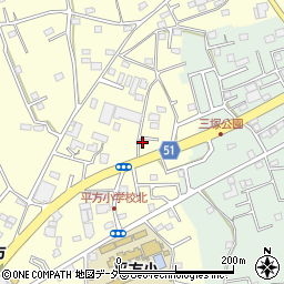 埼玉県上尾市平方1590-1周辺の地図