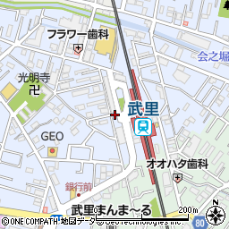 埼玉県春日部市大場1099周辺の地図