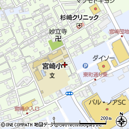 千葉県野田市宮崎54-8周辺の地図