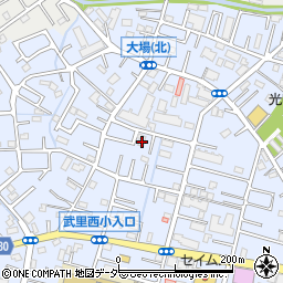 埼玉県春日部市大場1397周辺の地図