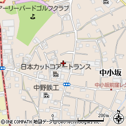 埼玉県坂戸市中小坂956-6周辺の地図