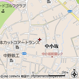 埼玉県坂戸市中小坂750周辺の地図