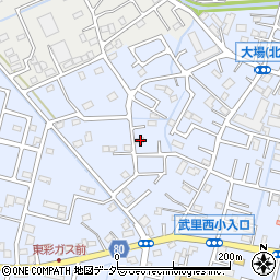 埼玉県春日部市大場223周辺の地図