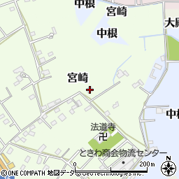 千葉県野田市宮崎244周辺の地図