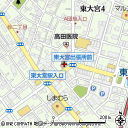 東大宮コミュニティセンター周辺の地図