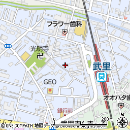 埼玉県春日部市大場1115周辺の地図