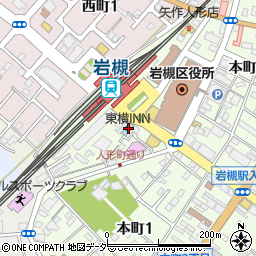 東横ＩＮＮさいたま岩槻駅前有料駐車場周辺の地図