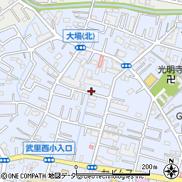 埼玉県春日部市大場1376周辺の地図