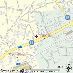 埼玉県上尾市平方1563-7周辺の地図