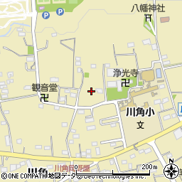 埼玉県入間郡毛呂山町川角1308-1周辺の地図