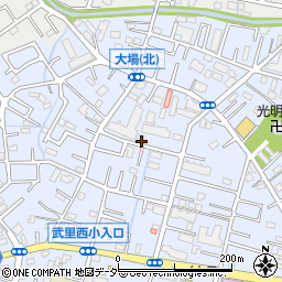 埼玉県春日部市大場1395周辺の地図