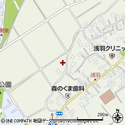 埼玉県坂戸市浅羽周辺の地図