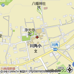 毛呂山町立川角小学校周辺の地図
