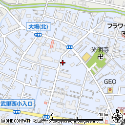 埼玉県春日部市大場1343周辺の地図
