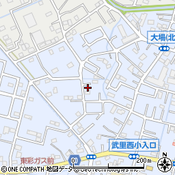 埼玉県春日部市大場1493周辺の地図