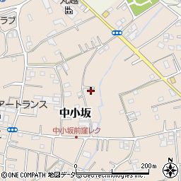 埼玉県坂戸市中小坂722-4周辺の地図