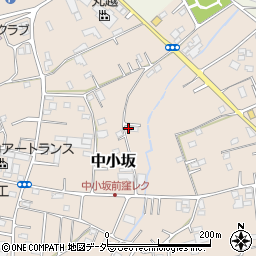 埼玉県坂戸市中小坂722周辺の地図