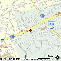 埼玉県上尾市上野74周辺の地図