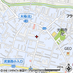 埼玉県春日部市大場1378周辺の地図
