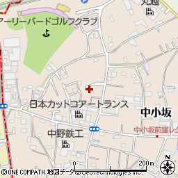 埼玉県坂戸市中小坂957-4周辺の地図