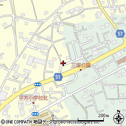 埼玉県上尾市平方1563-17周辺の地図