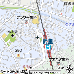 埼玉県春日部市大場1103周辺の地図