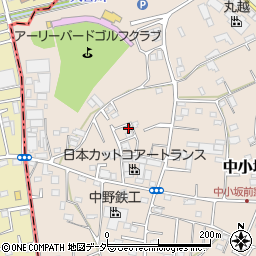 埼玉県坂戸市中小坂958-36周辺の地図