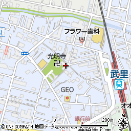 埼玉県春日部市大場1283周辺の地図
