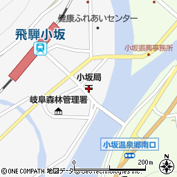 小坂郵便局周辺の地図