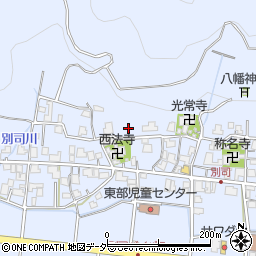 福井県鯖江市別司町周辺の地図