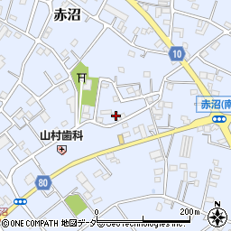 埼玉県春日部市赤沼852周辺の地図