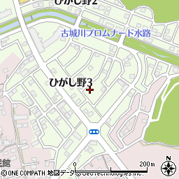 茨城県守谷市ひがし野3丁目24-18周辺の地図