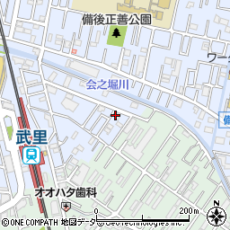 埼玉県春日部市大場1198周辺の地図