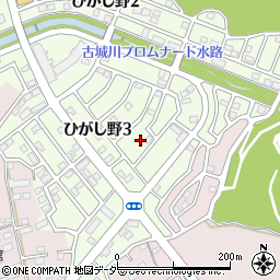 茨城県守谷市ひがし野3丁目24-14周辺の地図