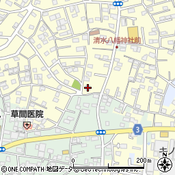 千葉県野田市清水671周辺の地図