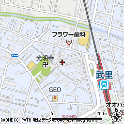 埼玉県春日部市大場1118周辺の地図