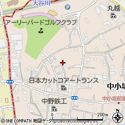 埼玉県坂戸市中小坂958-32周辺の地図