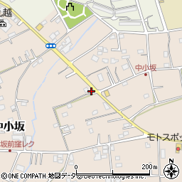 埼玉県坂戸市中小坂706-3周辺の地図