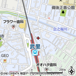 埼玉県春日部市大場1158周辺の地図