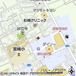 メゾンドール宮崎周辺の地図