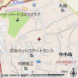 埼玉県坂戸市中小坂961周辺の地図