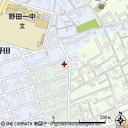 千葉県野田市中野台1118周辺の地図