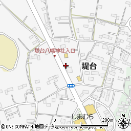 千葉県野田市堤台周辺の地図