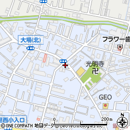 埼玉県春日部市大場1336周辺の地図